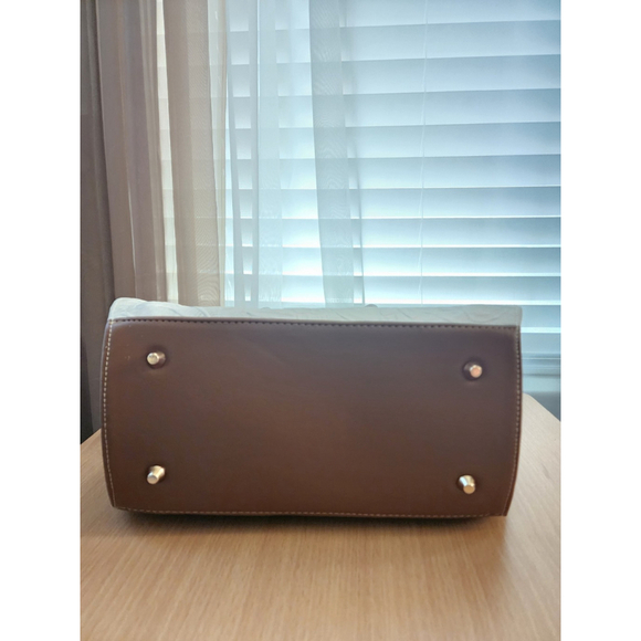 Light Beige Sunflower Embossed Tooled Artisan LEATHER Hobo Bag Purse Bolsa - Picture 12 of 14